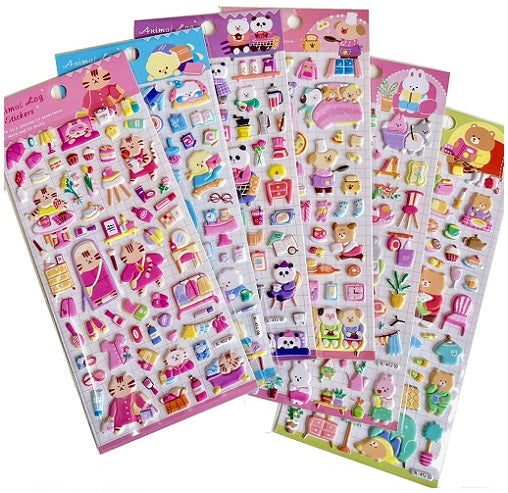 11005 Animal Home Assorted Stickers-12