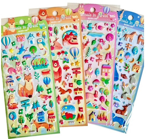 11006 Forest Animal Home Assorted Stickers-12