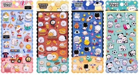 11020 Teenie Animals Assorted Stickers-12