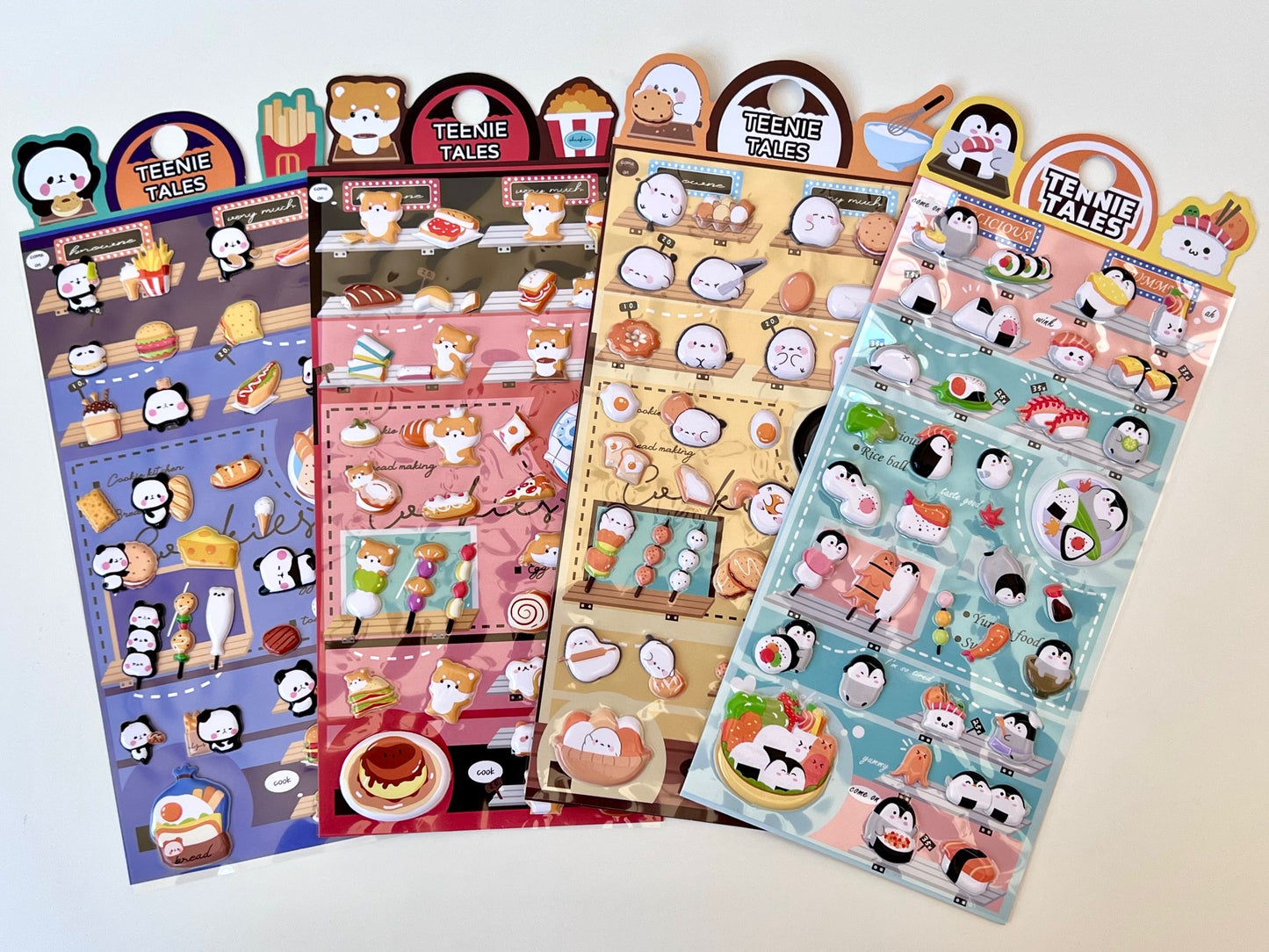 11021 Teenie Animals Food Assorted Stickers-12