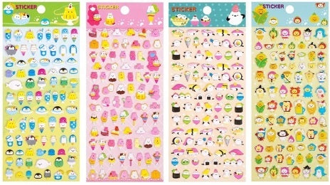 11025 Tiny Our Leisure Time Animal Puffy Assorted Stickers-12