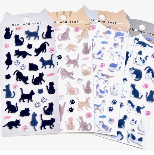 11029 Cat Felt Stickers-12