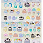 11034 Penguin Food Puffy Stickers-10