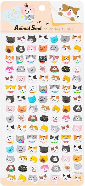 11039 Cats Puffy Stickers-10