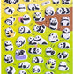 11042 Panda Puffy Stickers-10