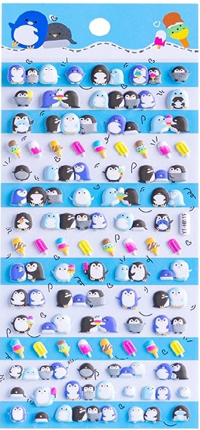 11043 Penguin Puffy Stickers-10