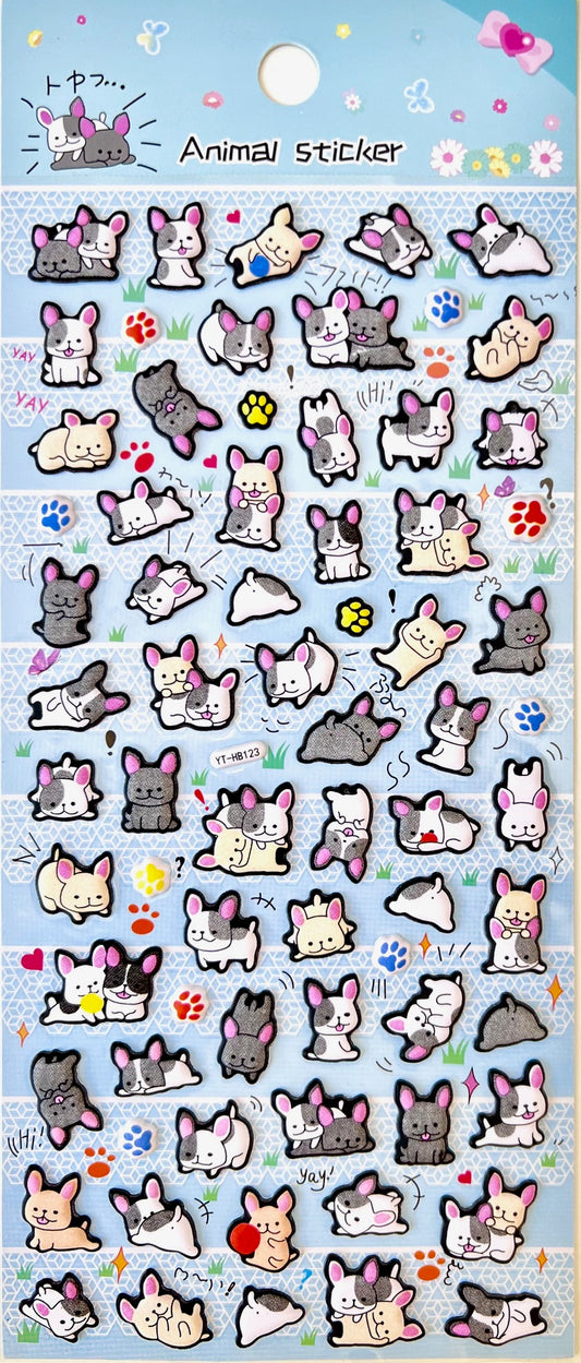 11058 Dog Tiny Puffy Stickers-10
