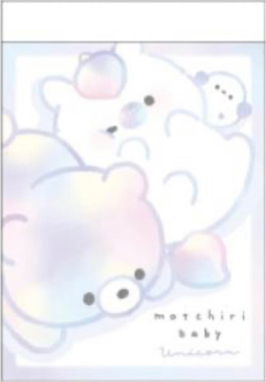 116117 Motchiri Baby Bear & Unicorn Mini Notepad-10