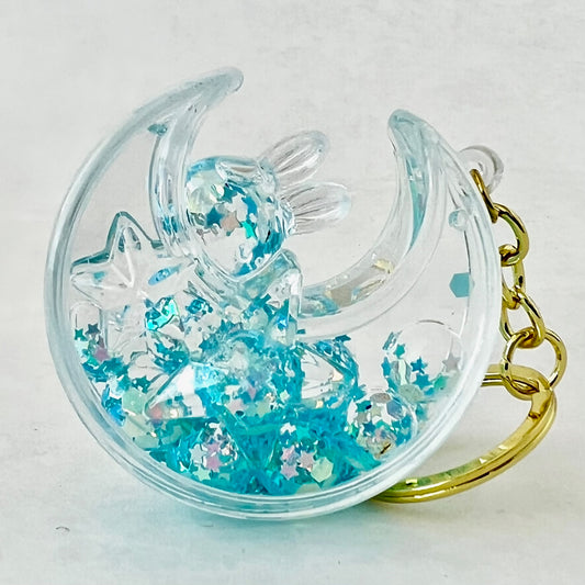 12126 MOON RABBIT FLOATY KEY CHARM-12