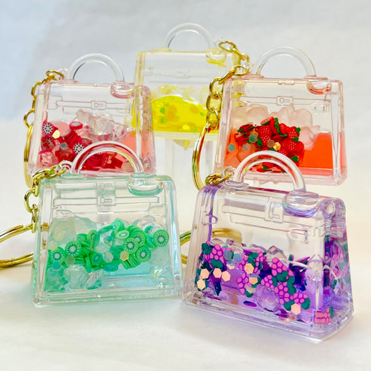 X 12131 FRUIT PURSE FLOATY KEY CHARM-DISCONTINUED