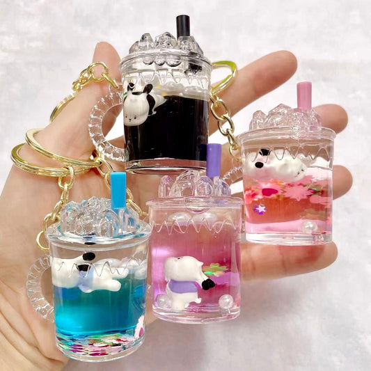 12132 RABBIT FLOATY KEY CHARM-12