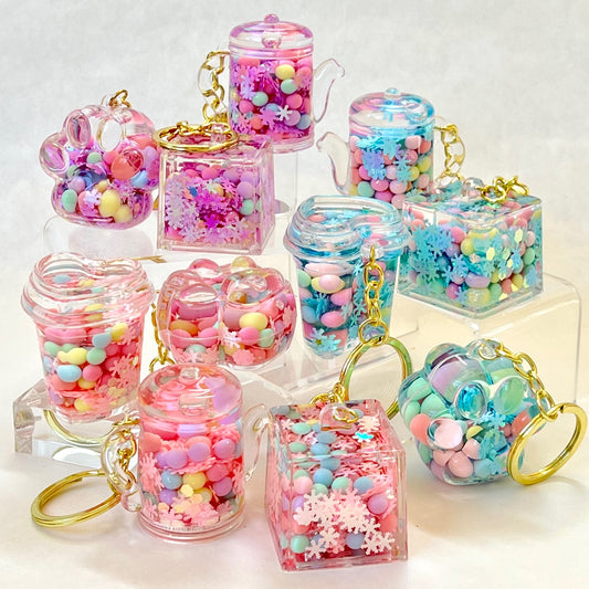 12149 ASSORTED FLOATY KEY CHARM-12