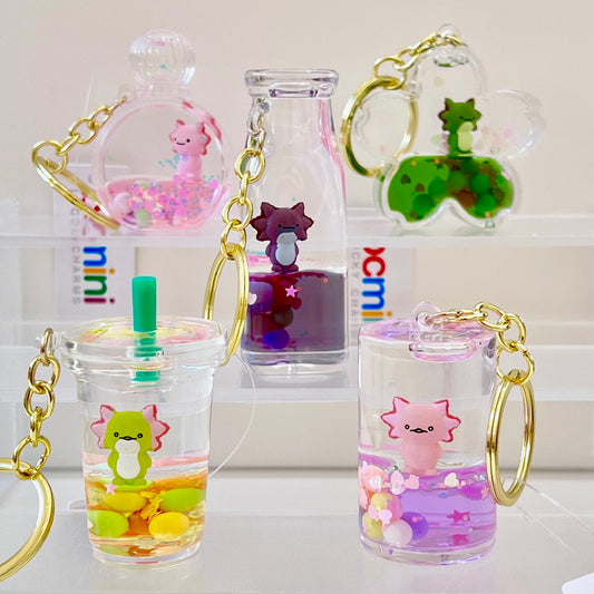 12156 AXOLOTL FLOATY FIGURINE KEY CHARM-12