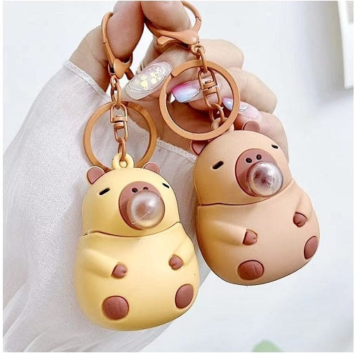 X 12181 CAPYBARA FLOATY KEY CHARM-DISCONTINUED