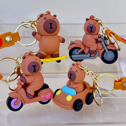 12185 Capybara Wheels Key Charm-12