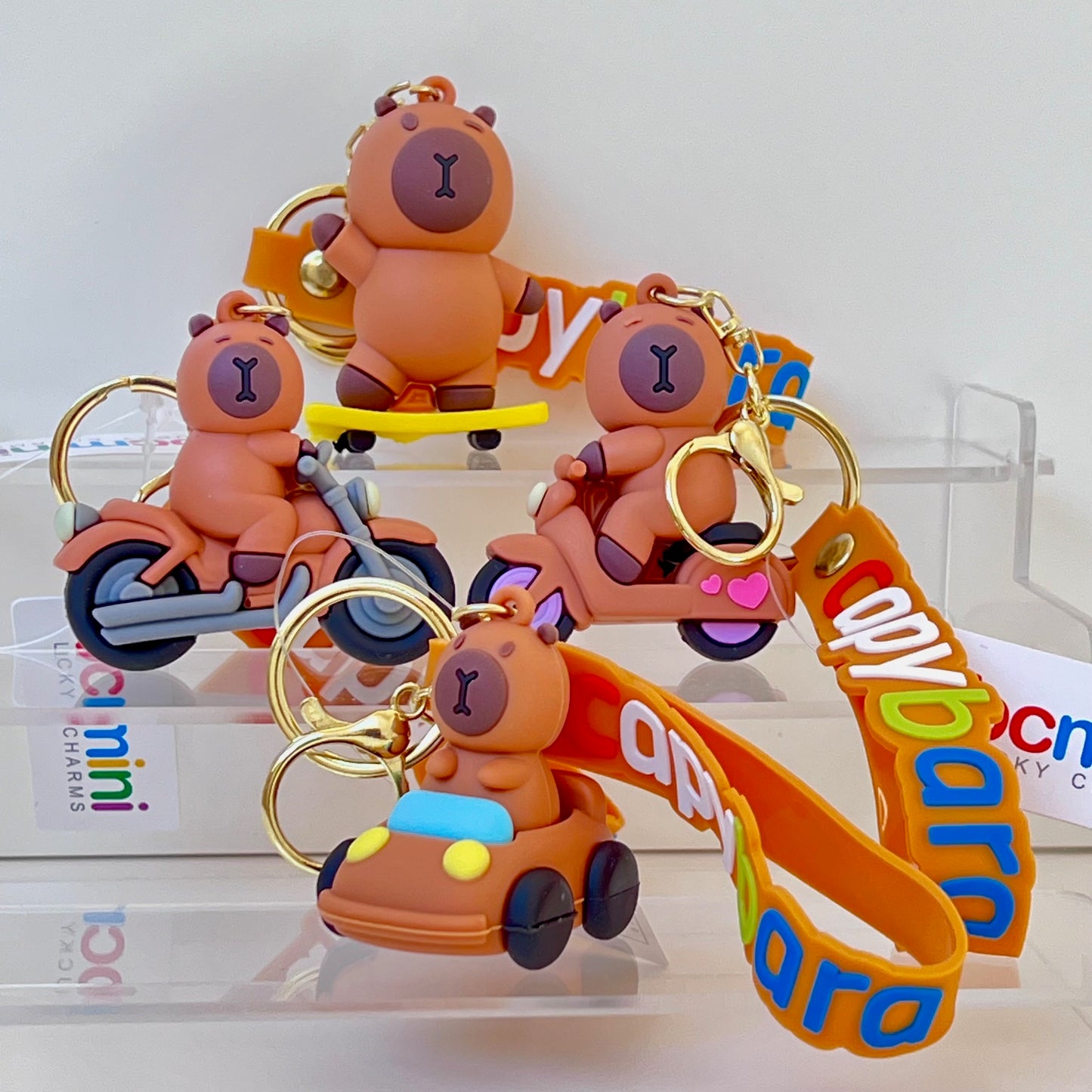 12185 Capybara Wheels Key Charm-12