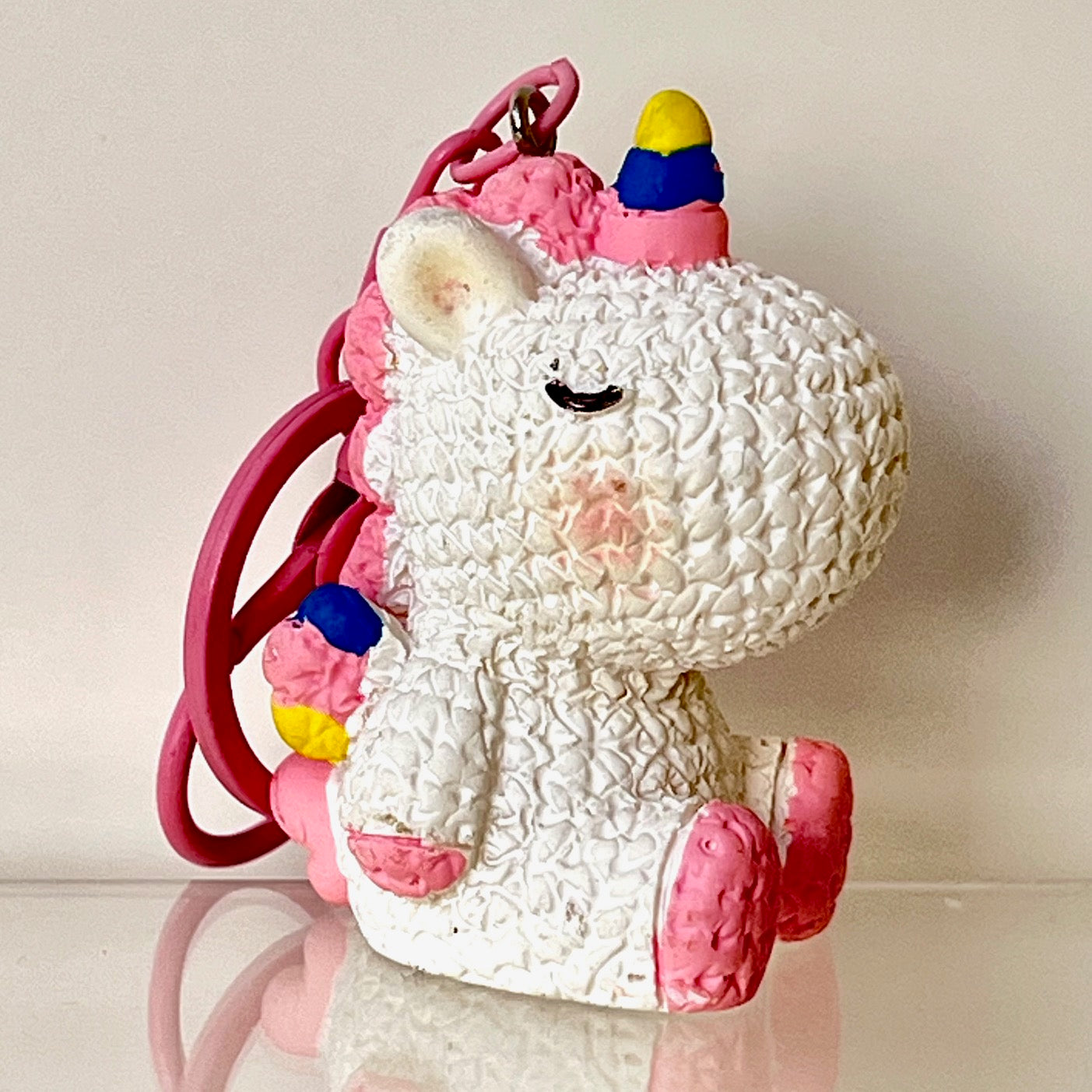 12220 Knitted Unicorn Key Charm-12