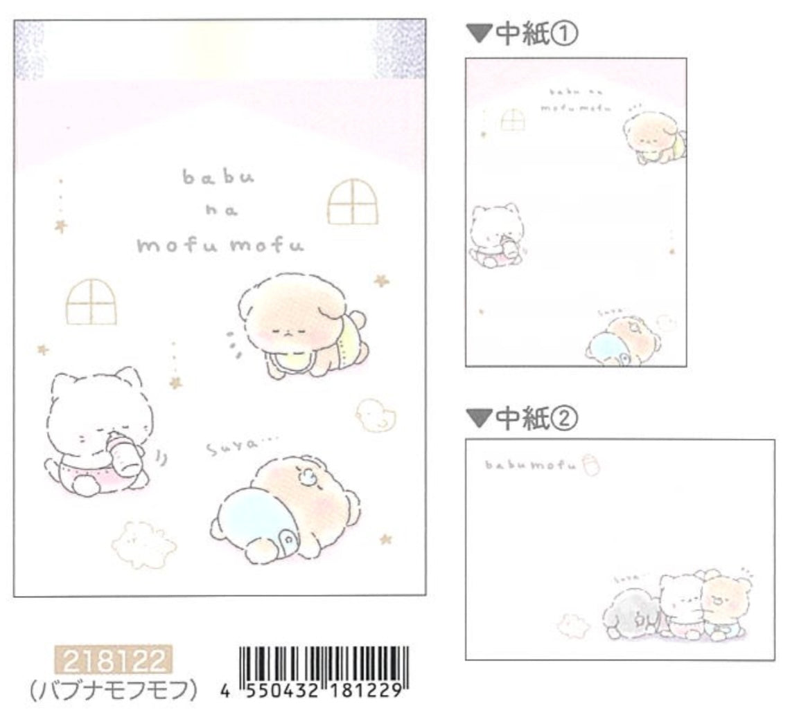 218112 Baby Animals Baba na Mofu Mofu Mini Notepad-10