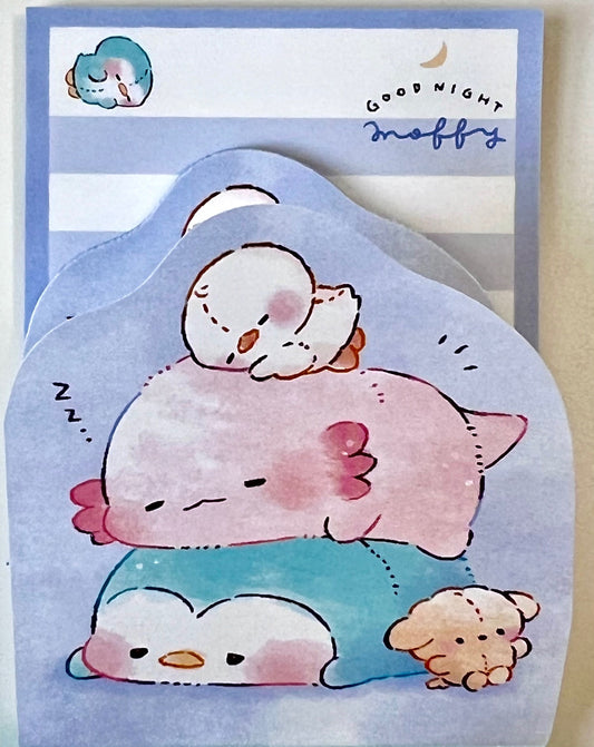218470 Axolotl Penguin Nap Time Tuttsumi Mini Notepad-10