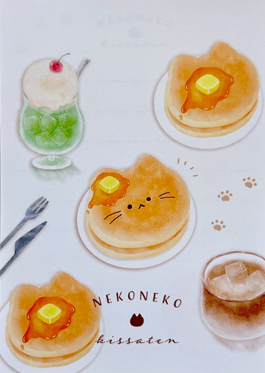 X 218610 Cat Pancake Mini Notepad-DISCONTINUED