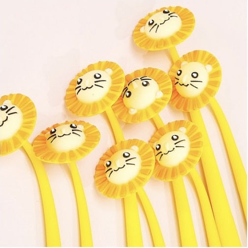 22550 LITTLE LION FLOWER GEL PEN-48