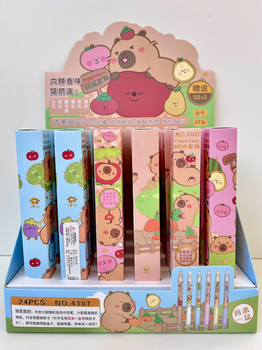 22682 CAPYBARA BLIND BOX Vol. 4 GEL PEN-24