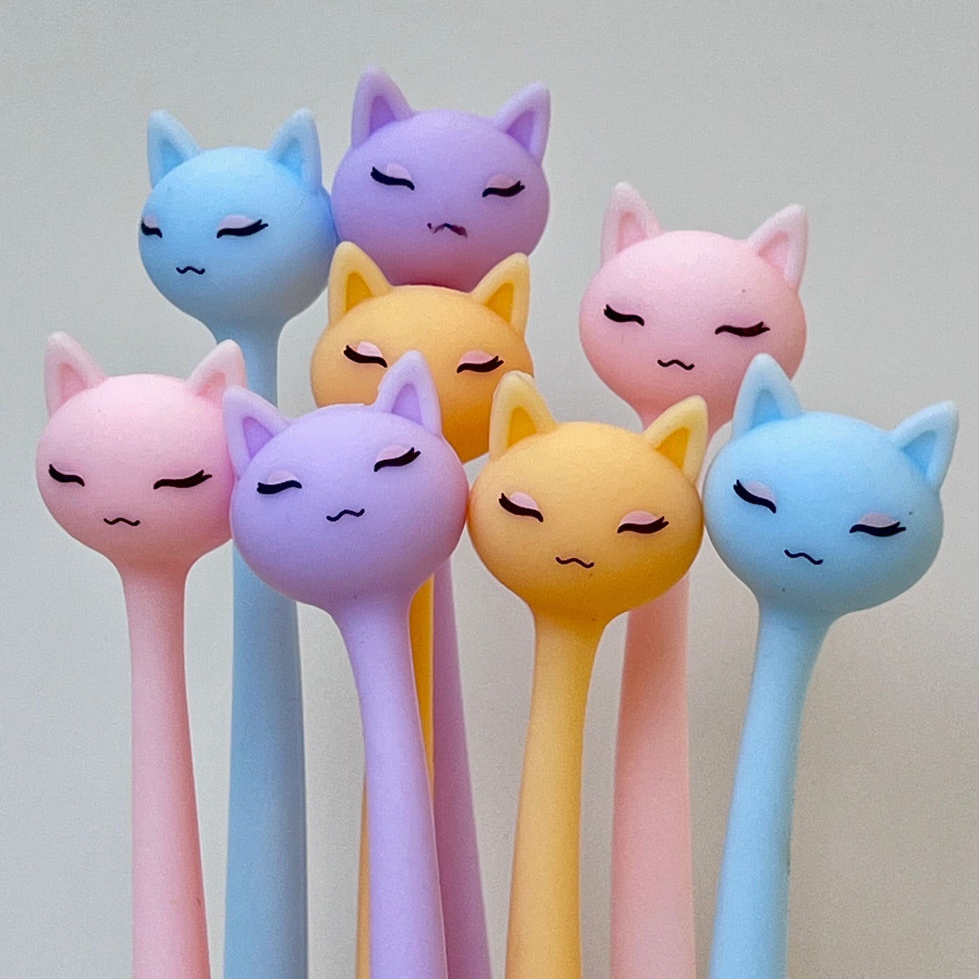 22712 Pastel Cats Wiggle Gel Pen-48