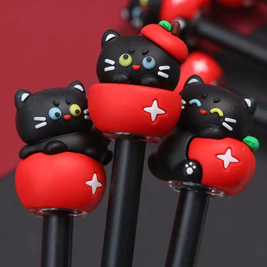 22733 Apple Cat Gel Pen-48