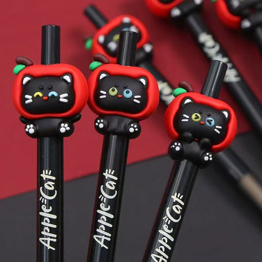 22734 Apple Cat Retractable Gel Pen-48