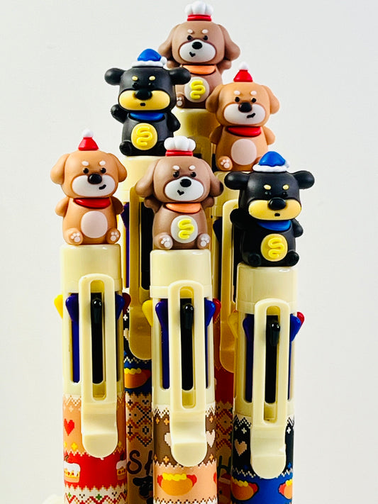 23040 Dachshund Dog 8-Color Retractable Ball Pen-24
