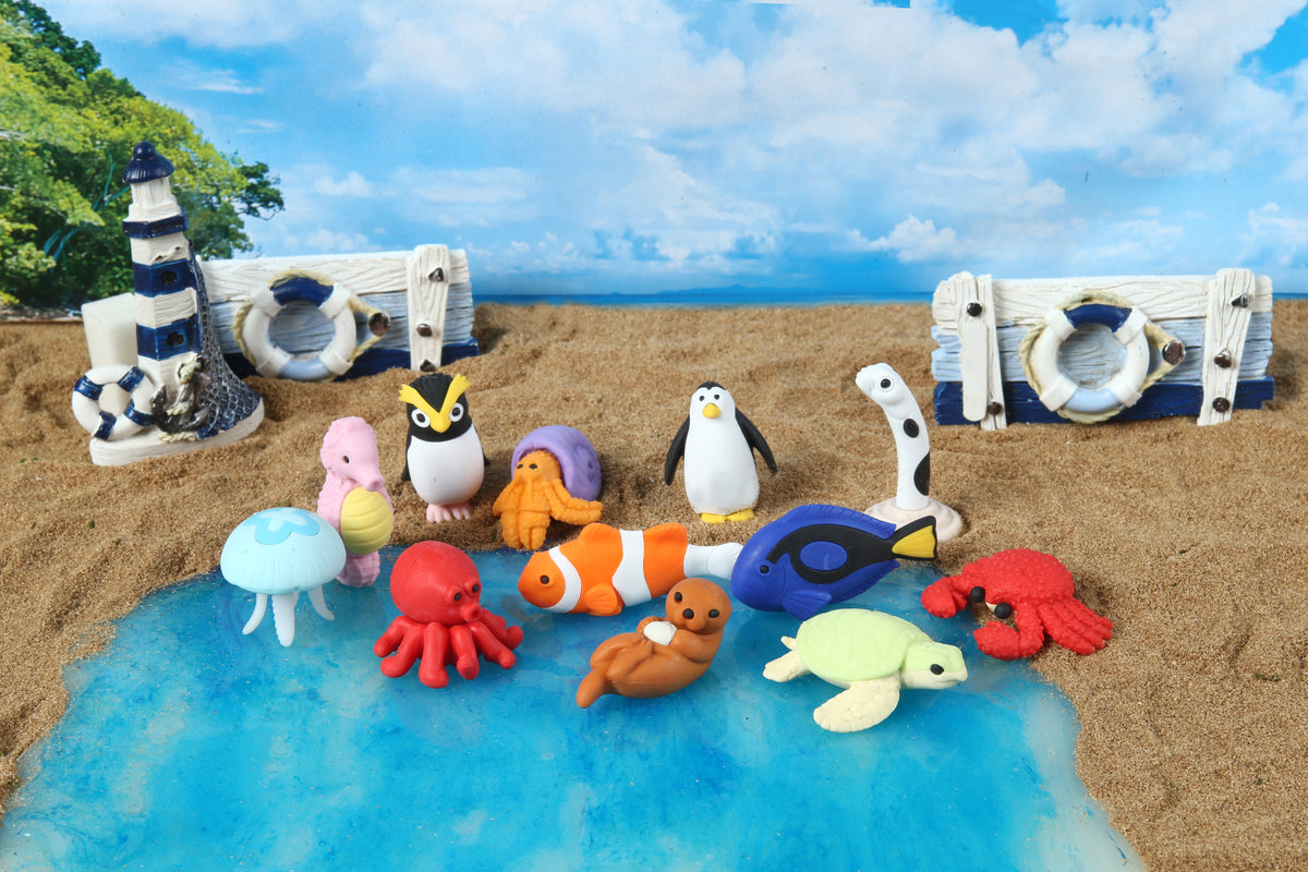 38008 SEA FRIENDS ERASERS-60
