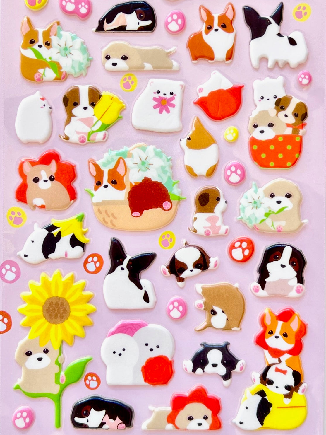 40795 CHARMING PUPPY PUFFY STICKERS-12
