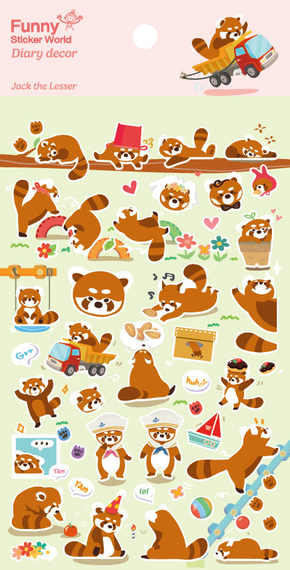 41839 Red Panda Sticker-12