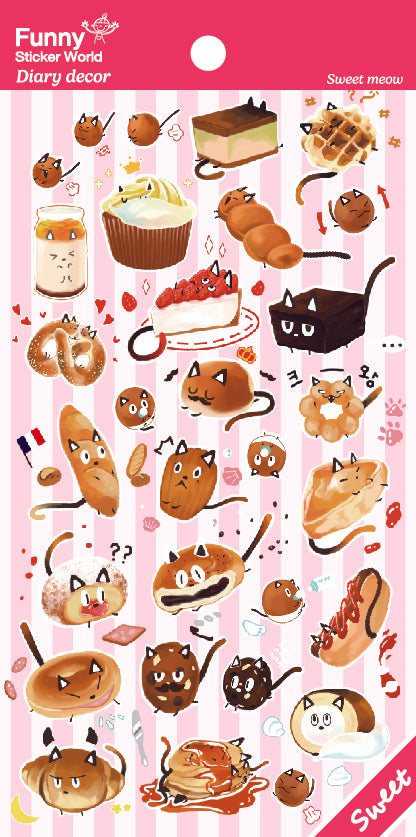 42843 Sweet Meow Desserts Sticker-12