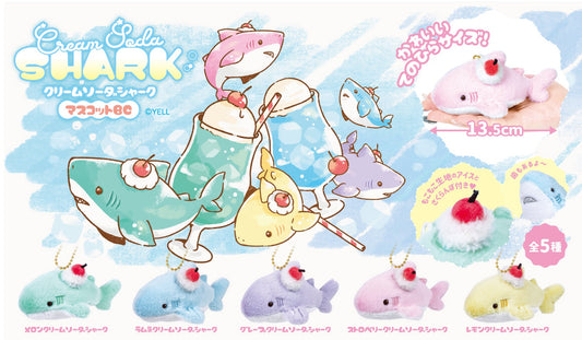63524 Ice Cream Shark Plush-5