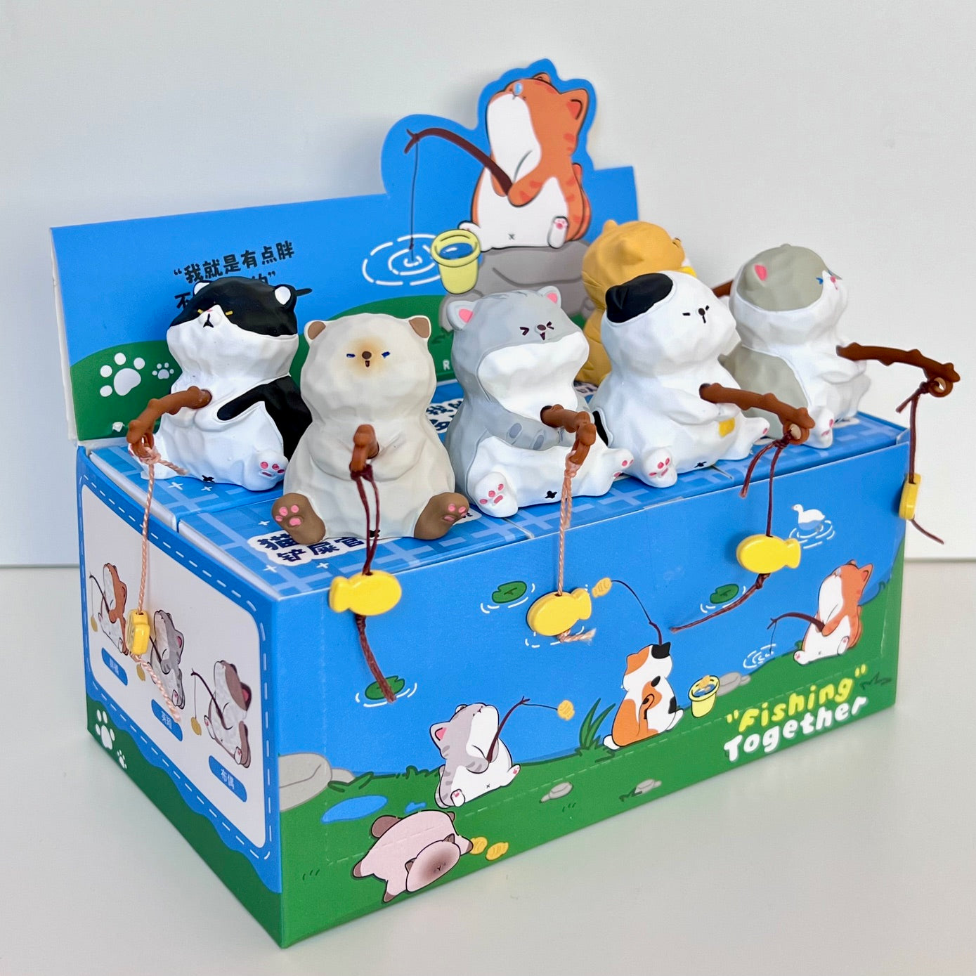 71322 Fishing Cat Family Blind Box-6 – BCmini