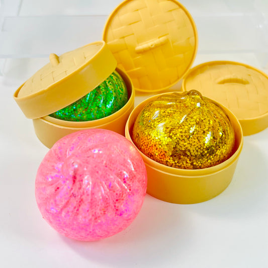 83005 Mini Dumpling Glitter Jelly Squishy-12