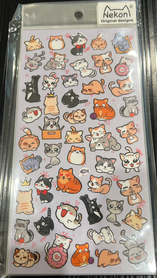 X 85345 KITTEN CAT STICKER-DISCONTINUED