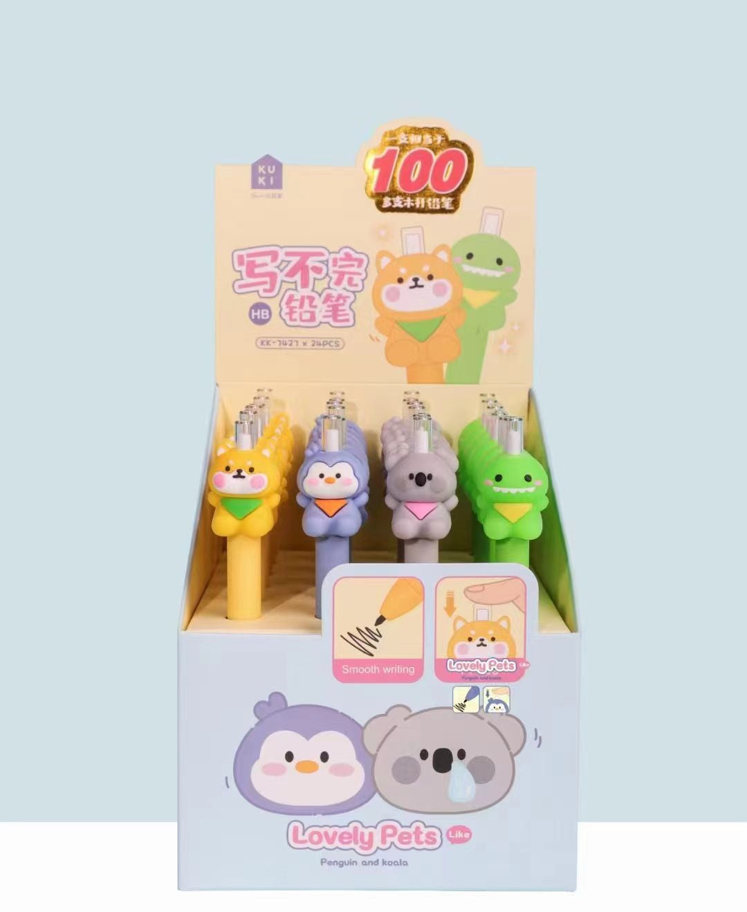 21803 ANIMALS RETRACTABLE PENCIL-24