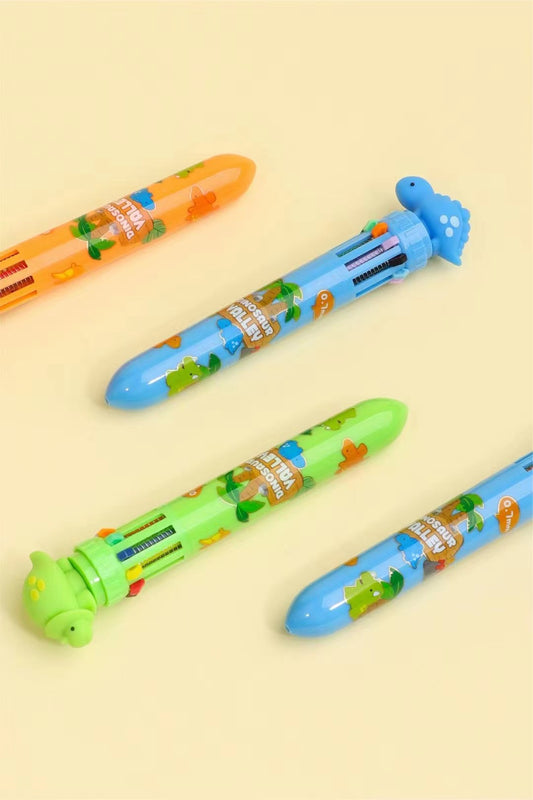 23006 DINOSAUR 10-COLOR RETRACTABLE BALL PEN-36