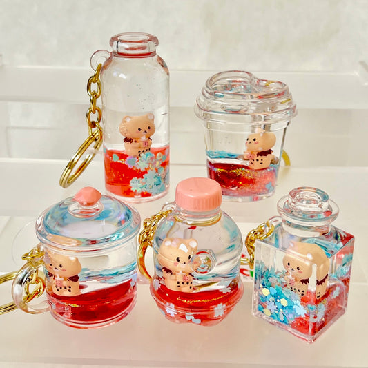12134 BEAR FLOATY KEY CHARM-12