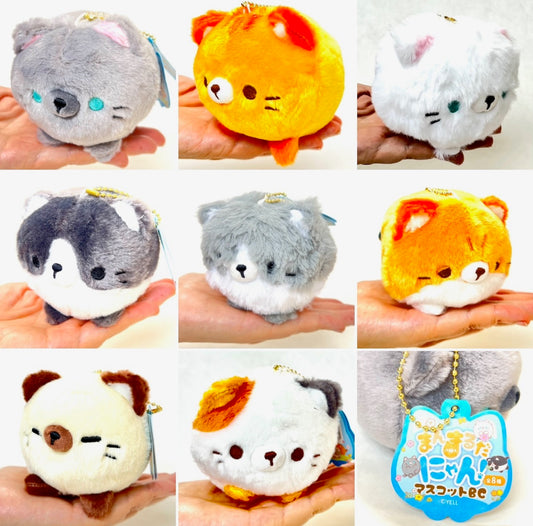 63469 ROUND CAT PLUSH CHARM-8