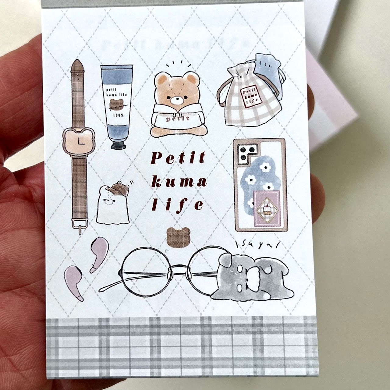 209218 Petit Kuma Bear Life Mini Notepad-10