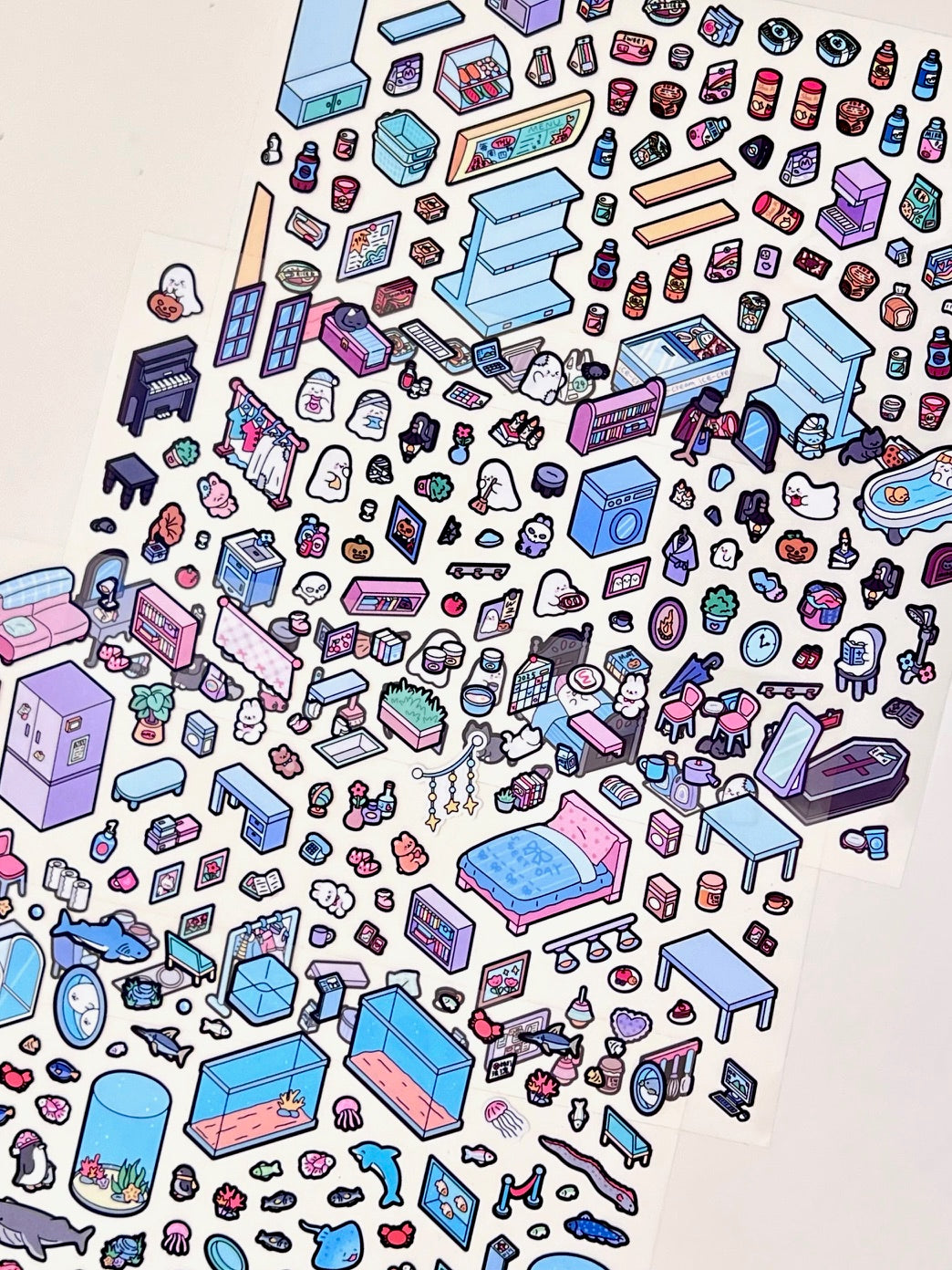 11071 3D Diorama Stickers-12