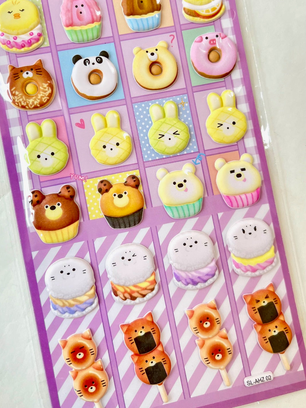 11001 Sweets Puffy Assorted Stickers-12