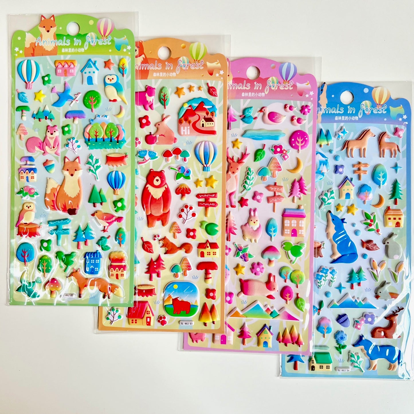 11006 Forest Animal Home Assorted Stickers-12