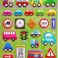 11007 Car Truck Train Assorted Stickers-12