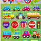 11007 Car Truck Train Assorted Stickers-12