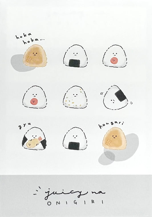 X 210997 Kamio Juicy na Onigiri Mini Notepad-DISCONTINUED