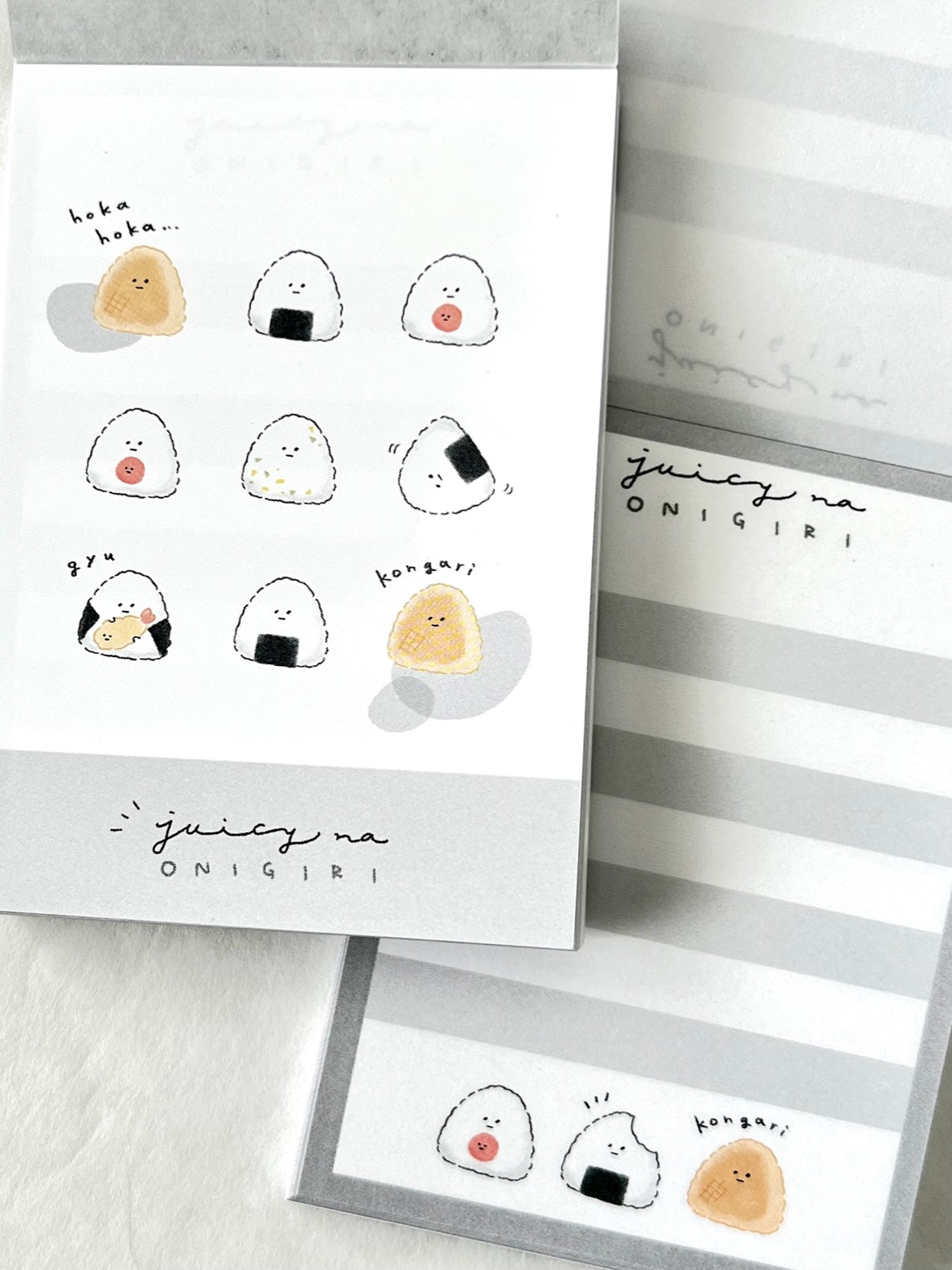 X 210997 Kamio Juicy na Onigiri Mini Notepad-DISCONTINUED